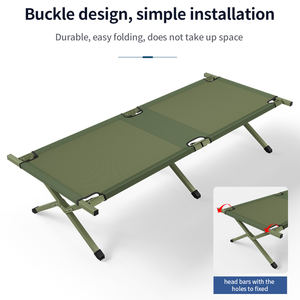 Mochila portátil Cuna individual para acampar <span class=keywords><strong>Cama</strong></span> de carpa de pesca <span class=keywords><strong>Cama</strong></span> plegable al aire libre para viajes Oficina Camas de camping - Product Image 5