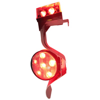 Nuevo modelo 16 LED GPS Led luz de señal ferroviaria IP66 luz de advertencia de tráfico solar para barandilla
