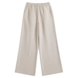 Women's Cotton Linen Fleece <b>Lined</b> Wide Leg <b>Pants</b> Loose Fit Warm Thickened Casual Floor Length Trousers Autumn Winter Style - Product Image 5