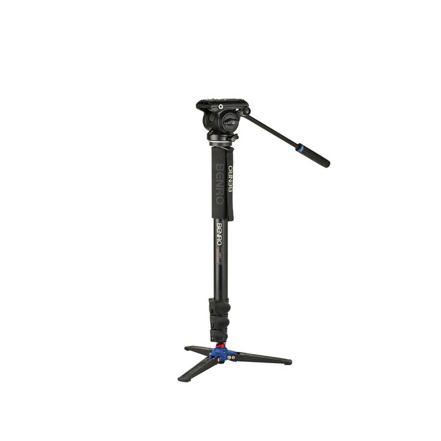 Free Shipping Extendable Hand Held Monopod Flip Lock Legs Video Camera Monopod With Base and S6Pro Head