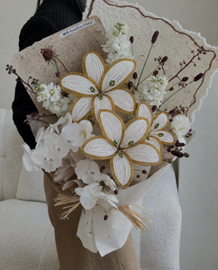 Bouquet di Fiori con Perline Lily 2026, Decorazione per Natale e Capodanno, Arredamento per Casa e Fioristi, Bouquet da Sposa - Product Image 6