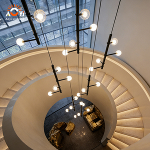 <span class=keywords><strong>Plafonnier</strong></span> LED Aoyi Lighting à <span class=keywords><strong>branches</strong></span> géométriques - Décoration contemporaine pour résidence et manoir haut de gamme - Product Image 4