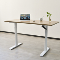 Bureau debout ergonomique au design moderne, réglable en hauteur par manivelle, cadre de bureau réglable manuellement en hauteur, vente en gros