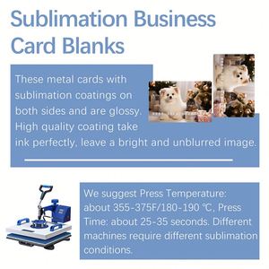 100 cartes de visite vierges en aluminium blanc pour sublimation, format 3,4x2,1 pouces, pour impression par transfert thermique, usage publicitaire - Product Image 6
