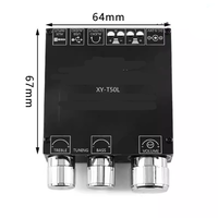 Modul XY-T50L BT5.0 Pengaturan Treble dan Bass HIFI Power Amplifier 50W*2 Modul Amplifier Audio Stereo