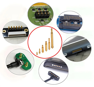 कस्टम चुंबकीय पोगो पिन चार्जिंग तार का उपयोग मोटर वाहन चार्जर इलेक्ट्रॉनिक अनुप्रयोगों के लिए डबल पंक्तियों 10 पिन - Product Image 4