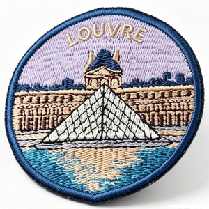 Parche Bordado del Museo del Louvre, Aplique Circular de Tela para Coser, Decorativo, para Regalo - Product Image 4