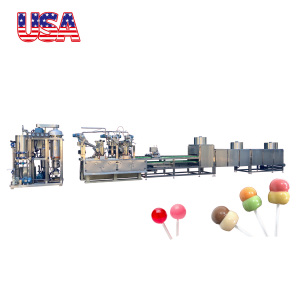 Línea de producción de piruletas de dulces de Halloween de bastón de caramelo de decoración navideña completamente automática para productor de dulces - Product Image 6