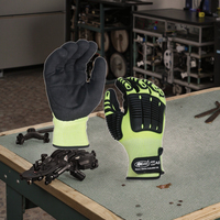 NMsafety zapatos Anti-vibración de seguridad de protección de guante de trabajo-DY1350AC-HYBLK