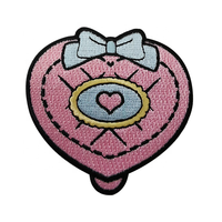Patchs brodés thermocollants 3D de haute qualité, personnalisés, pour accessoires de sacs en tissu, avec logo hibou mignon et effet dégradé de couleur