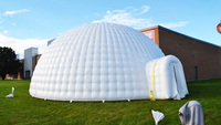 Tente de fête gonflable géante Aero Stock Tente de maison gonflable pour événements Tente igloo gonflable interactive avec LED