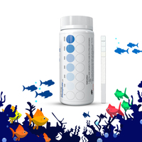Bandelettes de test d'eau au phosphate OEM, 50 unités, pour aquarium, bassin à poissons, étang à koïs, bandelettes de test de la qualité de l'eau PO4, lecture rapide, faible plage