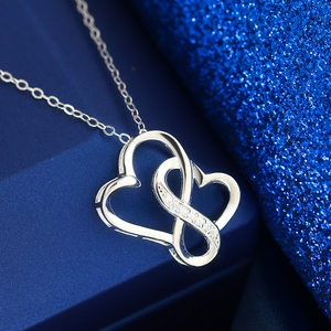 Women's Heart Necklace <b>Cross</b> Border Multi Exclusive Experienced Exporter Electrophoretic Coating Color Retention Time Gift - Product Image 5