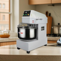 Commercial 25kg 10L - 80L boulangerie cuisson Machine automatique en acier inoxydable pain farine pétrissage Machine spirale pâte mélangeur