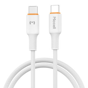 Miccell 60W <span class=keywords><strong>USB</strong></span> <span class=keywords><strong>Tipo</strong></span> <span class=keywords><strong>C</strong></span> Cable Pd Carga rápida <span class=keywords><strong>Usb</strong></span> <span class=keywords><strong>C</strong></span> a <span class=keywords><strong>tipo</strong></span> <span class=keywords><strong>C</strong></span> Carga rápida Cable de datos de teléfono móvil para Xiaomi <span class=keywords><strong>14</strong></span> 15 - Product Image 1
