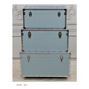 Hình chữ nhật gỗ nhà lưu trữ ngực thân cây Hộp thực tế đồ lặt vặt tổ chức - Product Image 2