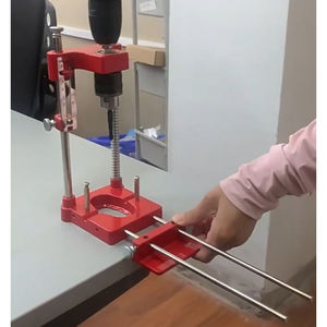 Localisateur de forage à bois Portable positionneur de forage à bande Guide de forage gabarit de cheville dispositif de positionnement de précision en alliage d'aluminium - Product Image 4