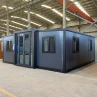Maison conteneur facile à installer, extensible, préfabriquée, pour le camping et le repos