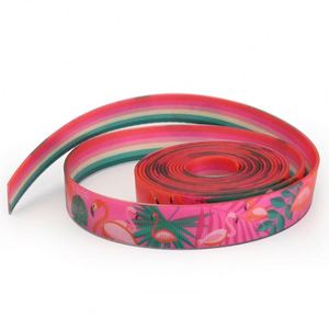 Sangle en nylon enduit de PVC durable et imperméable avec logo personnalisé, livraison rapide, pour la fabrication de colliers pour chiens et la fabrication de ruban réfléchissant pour l'alpinisme - Product Image 3