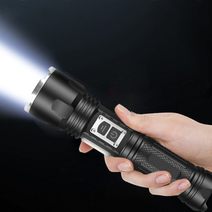 XHP160 <b>Flashlight</b> Dual Switch Type C <b>Rechargeable</b> Zoom COB Side Light Low Battery Warning - Product Image 2