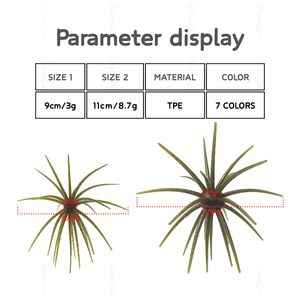 เหยื่อปลอมแบบนิ่ม OEM แบบกำหนดเอง Hula Grub ขนาด 9 ซม. 11 ซม. <span class=keywords><strong>กระ</strong></span>โปรงซิลิโคน หนวด<span class=keywords><strong>ปลา</strong></span>หมึก จิ๊กเทรลเลอร์ เหยื่อปลอมรูปเม่นทะเล อุปกรณ์ตกปลา - Product Image 3