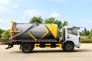 Camión de succión de aguas residuales Dongfeng Camión de succión de aguas residuales 4*2 6CBM Camión de succión de aguas residuales - Product Image 2