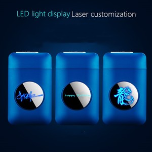 Bán Sỉ Hộp Đựng Thuốc Lá Thăng Hoa Chống Gió Kèm Usb Bật Lửa Điện Tử Có Thể Sạc Lại Với Biểu Tượng Tùy Chỉnh Màn Hình Led Họa Tiết - Product Image 6