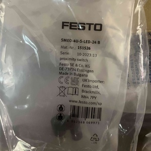 เซ็นเซอร์วัดระยะใกล้ FESTO รุ่น SMEO-4U-S-LED-24-B 151526 รีดเซนเซอร์แบบแม่เหล็ก <span class=keywords><strong>สาย</strong></span>เคเบิลสวิตช์รีด รีดเซนเซอร์รูปตัวยู - Product Image 5