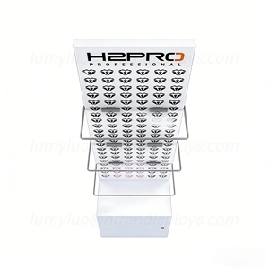 Exhibidores de Madera para Salón de Belleza con Almacenamiento con Cerradura y Estantes de Vidrio Templado para Productos de Cuidado del Cabello - Product Image 4