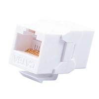Acoplador en línea RJ45 Cat5e Cat6 6A UTP Keystone adaptador para extensión de Cable de red piezas de Telecomunicaciones