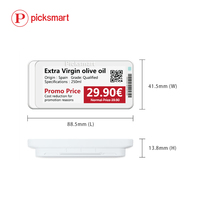 Etiquetas Electrónicas para Estantes de 2.9 Pulgadas, Etiquetas de Precio Digitales de Papel ESL para Supermercados y Carnicerías, Sistema ESL