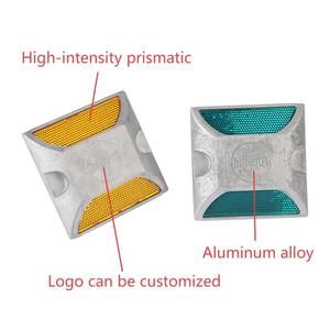 Vente chaude Haute Résistance Coulée Double Face En Aluminium Réfléchissant Route Goujon Haute Visibilité En Aluminium Réfléchissant Yeux De Chat - Product Image 1