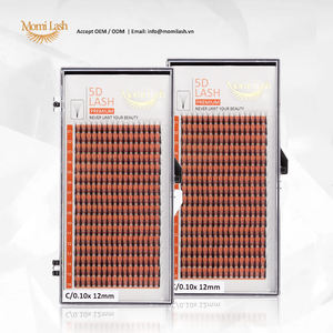 Extensiones de abanicos de pestañas de volumen hechas a mano prefabricadas 5D personalizadas, rutina acampanada completa con CC Curl - Product Image 2