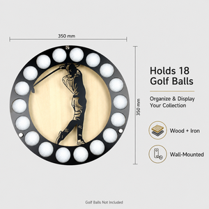 Ready Stock Golf Ball Holder Wall Mounted Decorative Wood <b>Rack</b> Low MOQ for Wholesale Golf Gifts Retail Programs and Collectors - Product Image 2