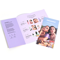 Brochure publicitaire personnalisée pour entreprise, impression sur papier couché 150 g/m², dépliants pour la publicité des restaurants