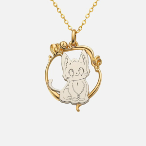 จี้สร้อยคอพร้อมจี้รูป3D สีทองแท้สำหรับดอกบัวออกแบบได้ตามต้องการออกแบบโลโก้ได้ตามต้องการเจาะร่างกาย - Product Image 6