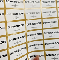 Autocollant de transfert UV 3D personnalisé, imperméable, auto-adhésif, en PET, pour la décoration de flacons de parfum