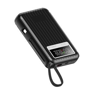 Batterie externe personnalisée avec logo, charge super rapide 65W, capacité 30000mAh 40000mAh, avec câble pour le camping en plein air - Product Image 5