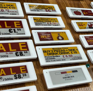 ป้ายราคาอิเล็กทรอนิกส์ E-Ink ขนาด 2.9 นิ้ว สำหรับซูเปอร์มาร์เก็ต ระบบ EAS พร้อม NFC สำหรับร้านขายเสื้อผ้า - Product Image 1
