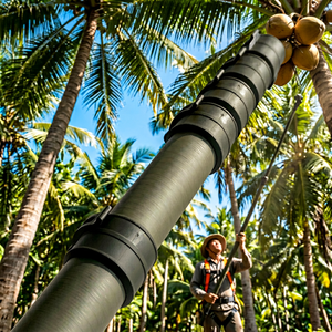 Asek Carbon long reach <strong>perche</strong> poles/palm oil harvesting extension stick machine/made in china coconut harvesting pole - Product Image 1