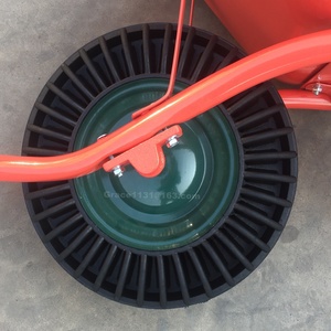 รถเข็นตลาดกายอานา ล้อตัน 80 ลิตร รับน้ำหนัก 130 กิโลกรัม ถาดเหล็กทรงสี่เหลี่ยม โครงสร้างเหล็ก - Product Image 3