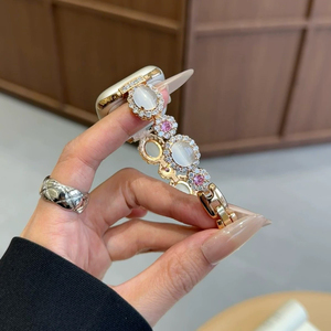 2025 paillettes luxe femmes or Bling oeil de chat Zircon cubique diamant <span class=keywords><strong>bracelet</strong></span> <span class=keywords><strong>Bracelet</strong></span> pour <span class=keywords><strong>Apple</strong></span> <span class=keywords><strong>Watch</strong></span> 10 9 8 7 <span class=keywords><strong>6</strong></span> bandes - Product Image 5