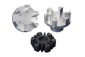 Acoplador de transmisión de aluminio para moto acuática, ensamblaje con amortiguador de goma 6061-T6, roscas 27x1.5 / 24x1.5, corte por electroerosión por hilo (EDM) - Product Image 4