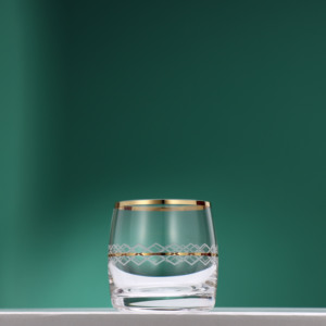 Khách Sạn Sang Trọng Các Mặt Hàng Uống Nước Tumbler Whiskey Thủy Tinh Nước Ép Thủy Tinh Whiskey <span class=keywords><strong>Highball</strong></span> Với Vàng Rim - Product Image 4