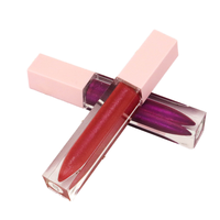 Cosmétiques de marque privée végétaliens Rouge à lèvres liquide rouge Brillant à lèvres brillant en gros