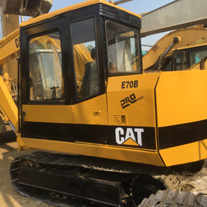 Excavadora Cat E70B usada de Japón, excavadora Cat E70B usada de color original - Product Image 2