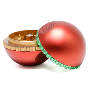 Moulin à herbes et à <span class=keywords><strong>tabac</strong></span> personnalisé avec logo, 2,5 pouces (63 mm), 4 couches, en aluminium, design carré à billes, moulin à épices multicolore - Product Image 3