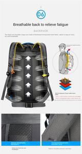 Sac à dos personnalisé extérieur haute capacité 50l Mochilas camping randonnée étanche voyage sacs à dos trekking tout-terrain sac à dos - Product Image 6