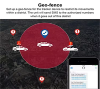 TK003 GPS Tracker 2G Alarme de mouvement anti-perte GT06 Protocole GPRS GSM Dispositif de suivi avec application Android pour le positionnement en mode LBS