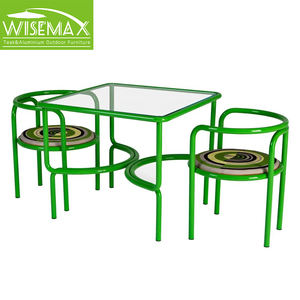 विसममैक्स फर्नीचर आधुनिक आउटडोर फर्नीचर वाटरप्रूफ कैफे टेबल और कुर्सी सेट रेस्तरां के लिए आर्मरेस्ट के साथ - Product Image 6